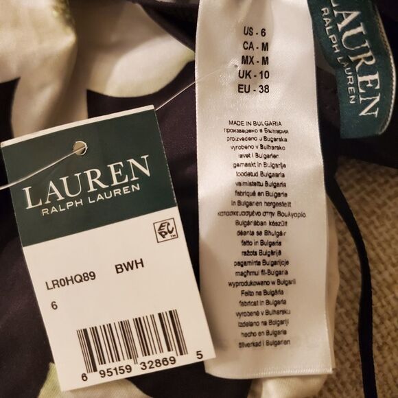 Ralph Lauren Villa Floral High Neck Halterkini Top - Picture 10 of 16